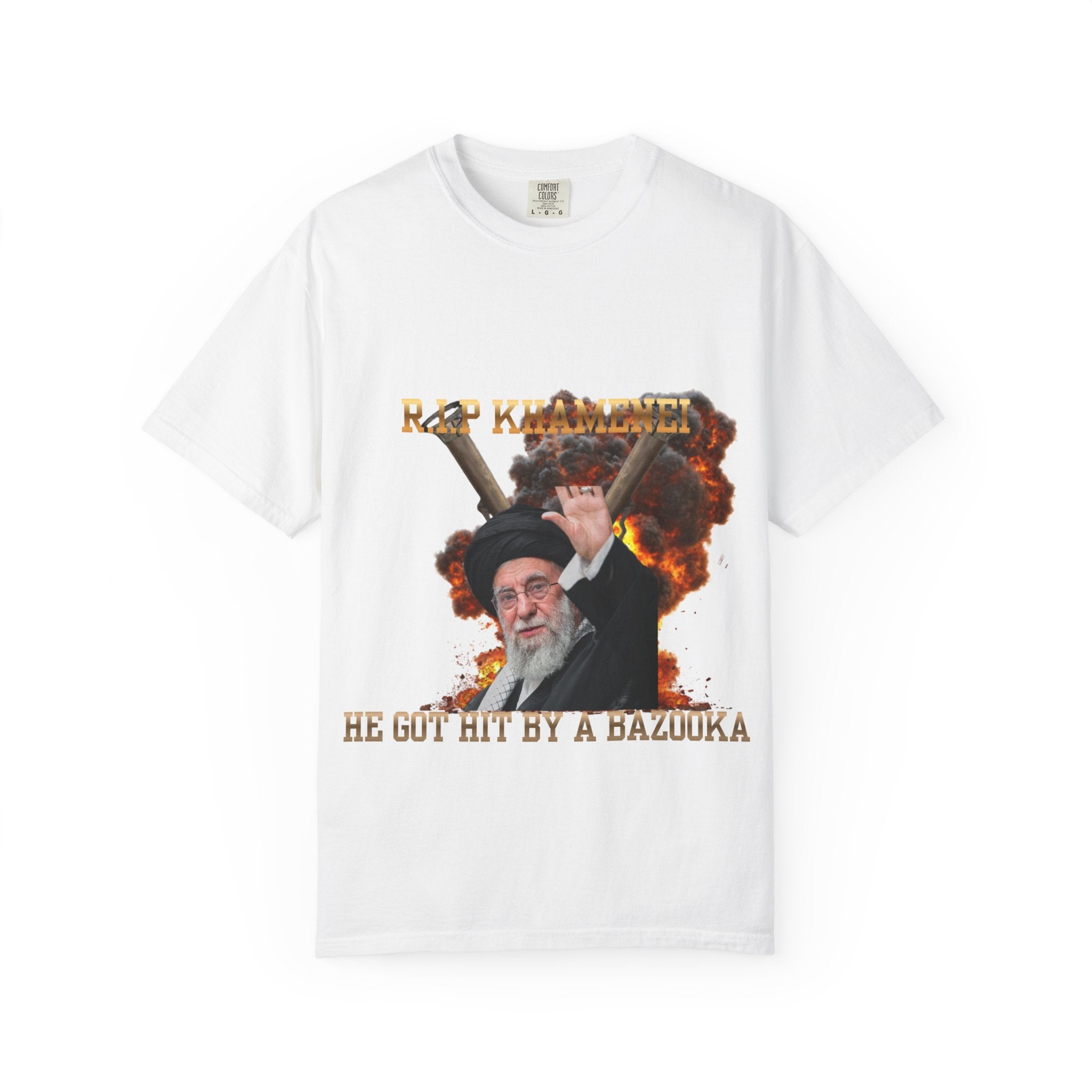 Graphic T-Shirt — 'He Got Hit by a Bazooka' Novelty Tee