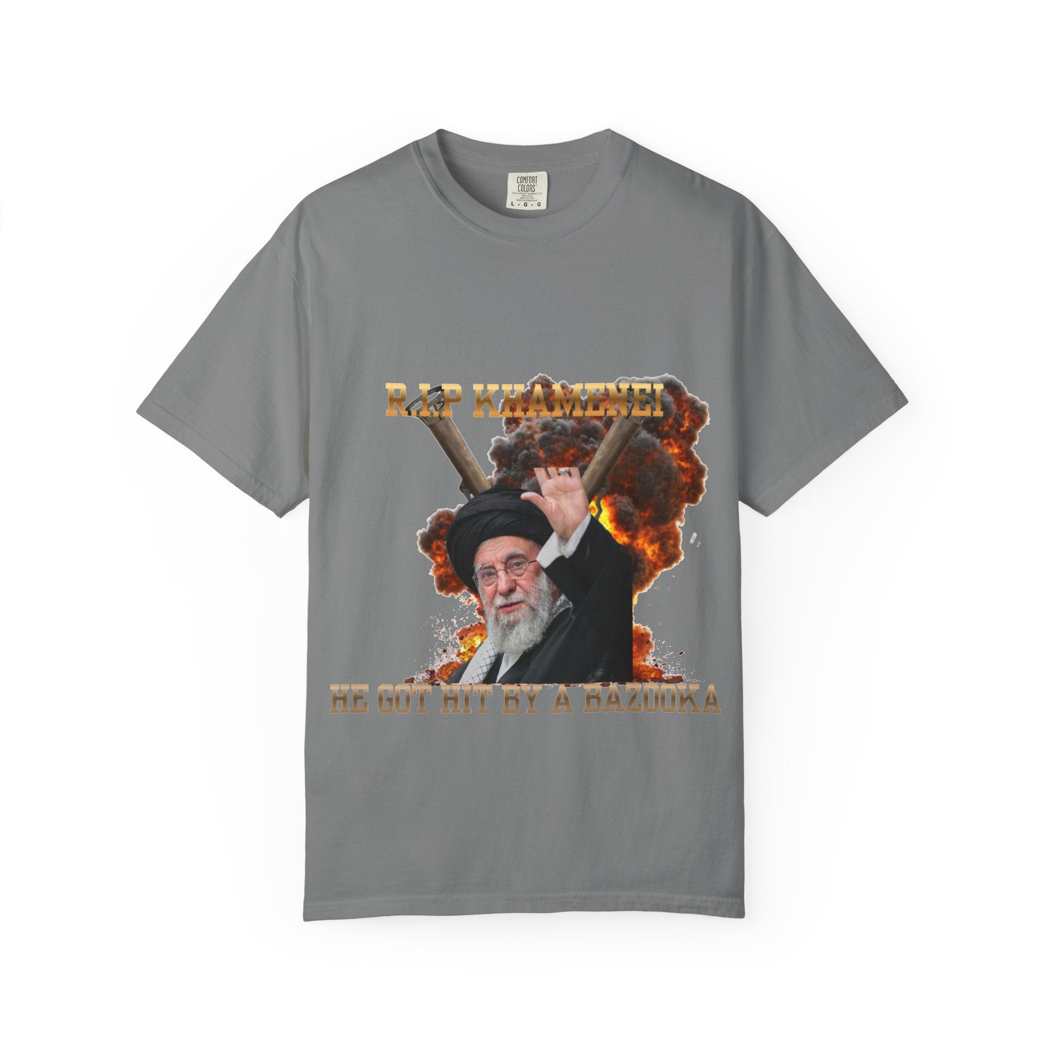 Graphic T-Shirt — 'He Got Hit by a Bazooka' Novelty Tee