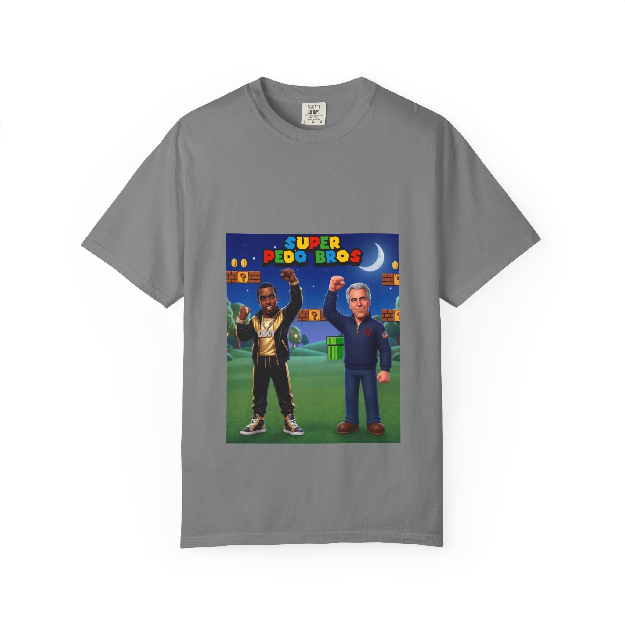Graphic T-Shirt — 'Super Bros' Retro Video Game Parody Tee