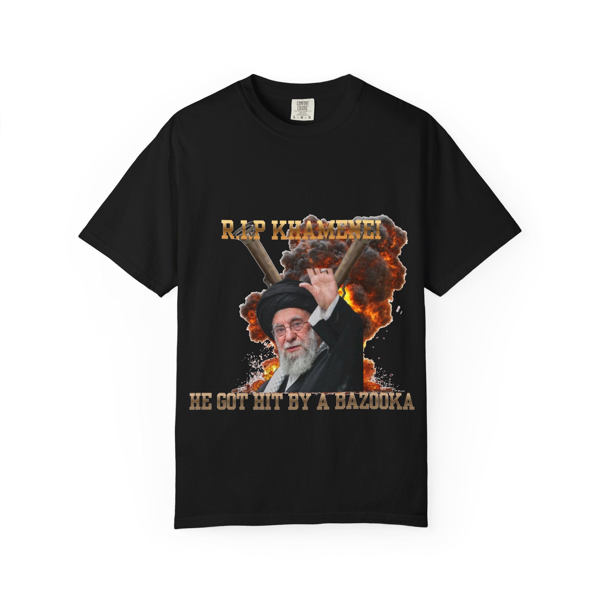 Graphic T-Shirt — 'He Got Hit by a Bazooka' Novelty Tee